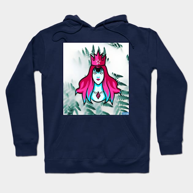 mystic queen of the forest illustration Hoodie by brighter bolder louder